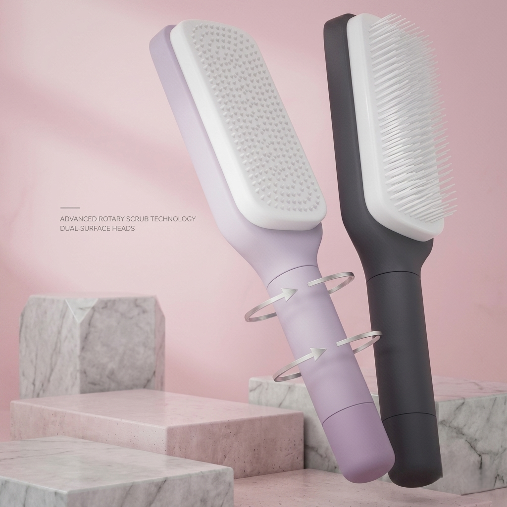 HairOnGo Self-Cleaning Hair Brush